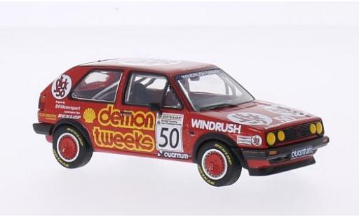 Volkswagen Golf 1/43 Vanguards II GTI RHD No.50 Demon Tweeks Team Demon Tweeks BTCC Silverstone 1988 A.Minshaw diecast model cars
