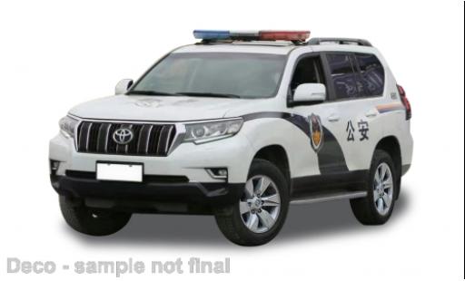 Toyota Land Cruiser 1/43 Vitesse Prado RHD Guangzhou Police 2018 diecast model cars