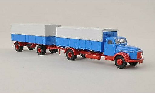 Volvo N88 Base 1/87 Brekina P/P-Zug blue with rotem Chassis diecast model cars