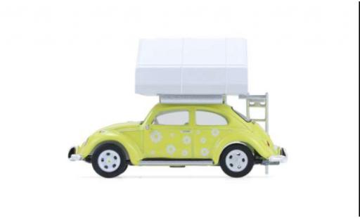 Volkswagen Beetle 1/64 Greenlight (K&auml;fer) gelb/weiss 1:64 diecast model cars