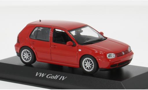 Diecast model cars Volkswagen Golf IV rot 1999 1/43 Maxichamps