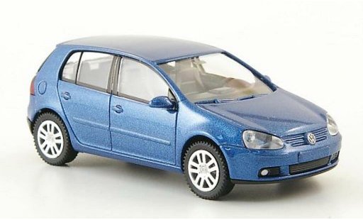 Volkswagen Golf Base 1/87 Wiking blue 5-Turer 2003 diecast model cars