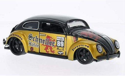 Volkswagen Kafer Base 1/24 Maisto No.89 Schneller black/gold diecast model cars