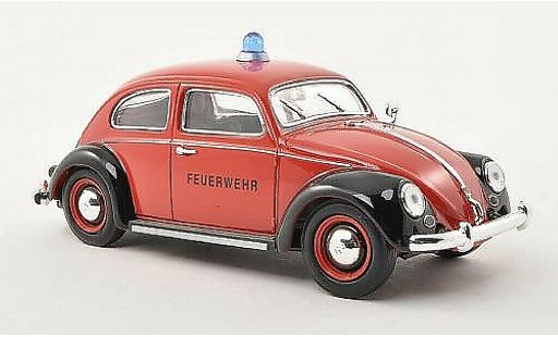 Volkswagen Kafer Base 1/32 Schuco Ovali Fire brigade red/black diecast model cars