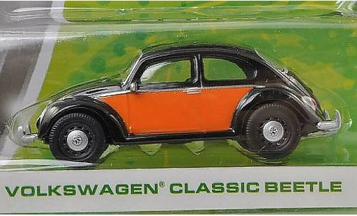 Volkswagen Kafer Base 1/64 Greenlight black/orange diecast model cars
