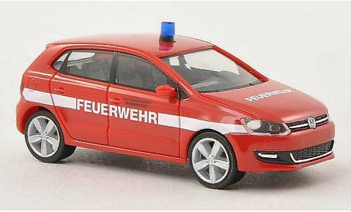 Volkswagen Polo Base 1/87 Herpa V (6R) Fire brigade Frankfurt 5-Turer diecast model cars
