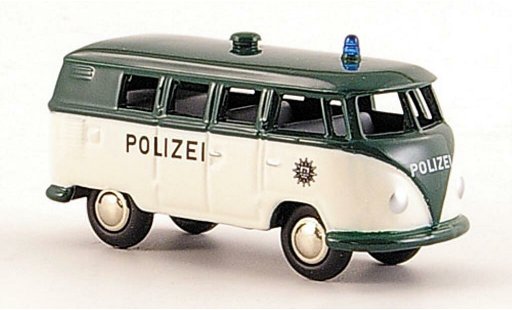 Volkswagen T1 Base 1/87 Bub Bulli Bus Police white/green diecast model cars