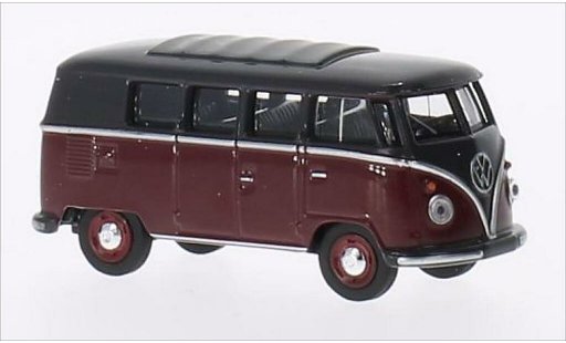 Volkswagen T1 Base 1/64 Schuco Bus red/grey diecast model cars
