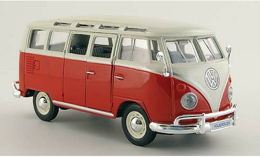 Volkswagen T1 Base 1/25 Maisto Sambabus red/white diecast model cars
