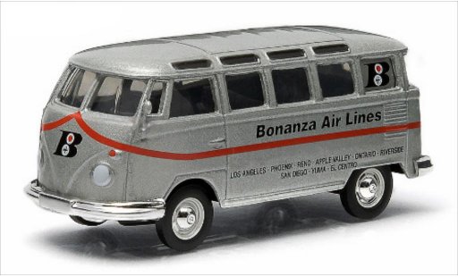 Volkswagen T1 Base 1/64 Greenlight Sambabus grey diecast model cars