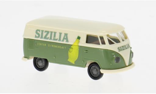 Diecast model cars Volkswagen T1 b Kasten 1960 Sizilia 1/87 Brekina