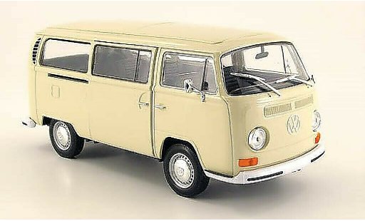 Volkswagen T2 B 1/24 Welly Bus beige 1972 diecast model cars