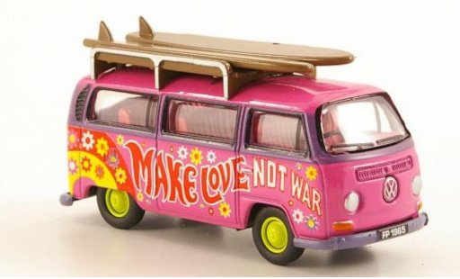Volkswagen T2 Base 1/76 Oxford Bus Peace with Surfbrettern diecast model cars