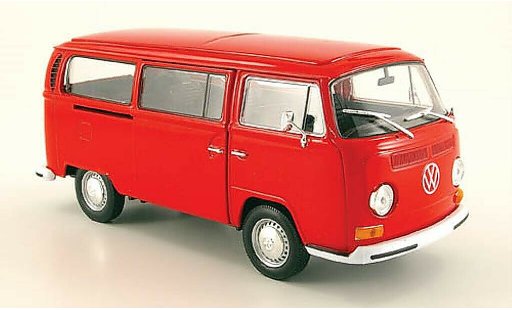 Volkswagen T2 B 1/24 Welly Bus red 1972 diecast model cars
