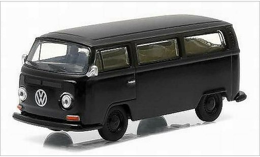 Volkswagen T2 A 1/64 Greenlight Bus black/matt-black 1968 diecast model cars