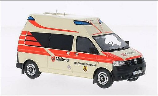 Volkswagen T5 T5 GP 1/43 Neo Hornis Ambulance Malteser 2010 diecast model cars