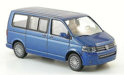 Volkswagen T5 Base 1/87 Wiking Multivan blue diecast model cars