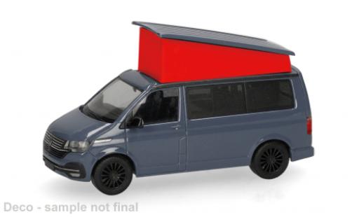 Volkswagen T6 1/87 Herpa .1 California grau/rot 1:87 diecast model cars