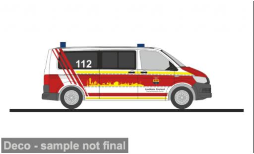 Diecast model cars Volkswagen T6 Feuerwehrtechnische Zentrale Lingen 1/87 Rietze
