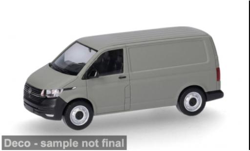 Diecast model cars Volkswagen T6 Kasten grau 1/87 Herpa