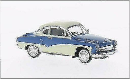 Wartburg 311 Coupe 1/87 Brekina blue/beige diecast model cars