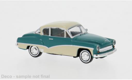 Wartburg 311 1/87 Brekina Coupe gr&uuml;n/blau 1959 1:87 diecast model cars