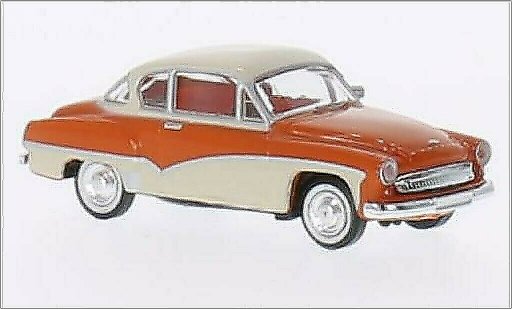 Wartburg 311 Coupe 1/87 Brekina orange/beige diecast model cars