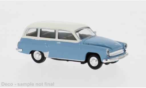 Wartburg 311 1/87 Brekina Kombi blau/weiss 1959 1:87 diecast model cars