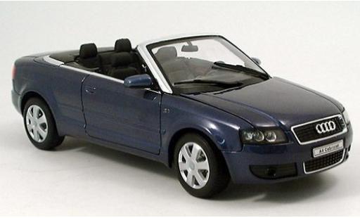 Diecast model cars Audi A4 1/18 Welly Cabriolet dkl.-blau 2002 1:18 Audi A4 1/18 Welly Cabriolet dkl.-blau 2002 1:18 diecast model cars