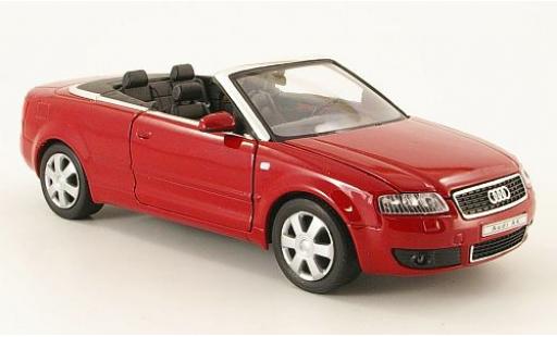 Diecast model cars Audi A4 1/24 Welly Cabriolet rot 2003 1:24 Audi A4 1/24 Welly Cabriolet rot 2003 1:24 diecast model cars