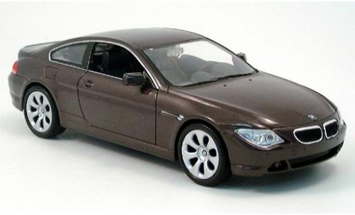 Bmw 645 1/24 Welly CI met. dk. rot 2004 1:24 diecast model cars