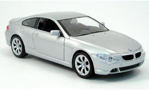Bmw 645 1/24 Welly CI silber 2004 1:24 diecast model cars