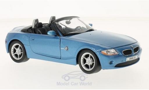 Bmw Z4 1/24 Welly metallic blue 2003 diecast model cars
