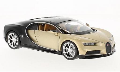 Diecast model cars Bugatti Chiron 1/24 Welly beige/schwarz 2016 1:24 Bugatti Chiron 1/24 Welly beige/schwarz 2016 1:24 diecast model cars