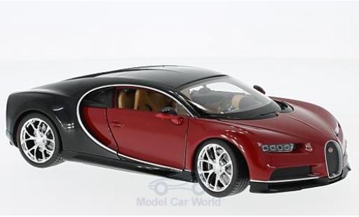 Diecast model cars Bugatti Chiron 1/24 Welly red/black 2016 Bugatti Chiron 1/24 Welly red/black 2016 diecast model cars