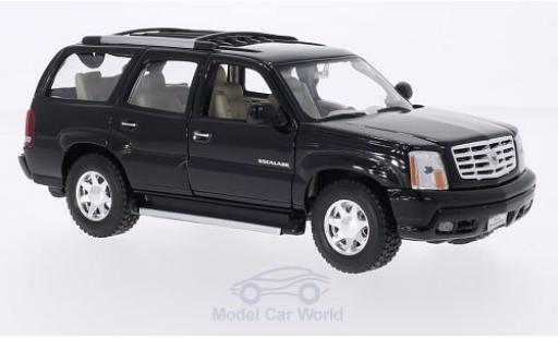 Diecast model cars Cadillac Escalade 1/24 Welly black 2002 Cadillac Escalade 1/24 Welly black 2002 diecast model cars