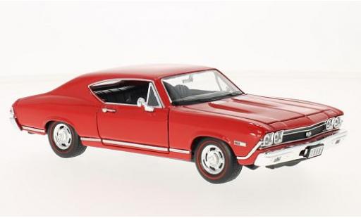 Chevrolet Chevelle 1/24 Welly SS 396 red 1968 diecast model cars