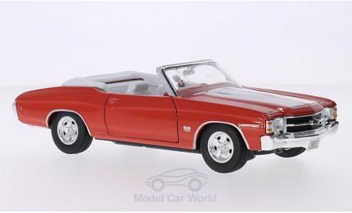 Chevrolet Chevelle 1/24 Welly SS 454 Convertible orange/white 1971 diecast model cars