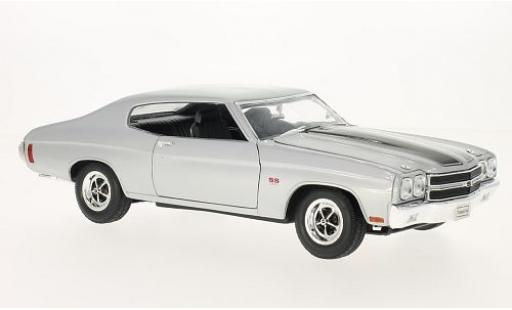 Diecast model cars Chevrolet Chevelle 1/18 Welly SS 454 grey/black 1970 Chevrolet Chevelle 1/18 Welly SS 454 grey/black 1970 diecast model cars
