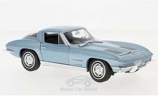 Diecast model cars Chevrolet Corvette C2 1/24 Welly C2 metallic blue 1963 Chevrolet Corvette C2 1/24 Welly C2 metallic blue 1963 diecast model cars