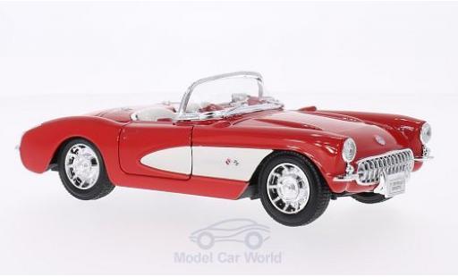 Diecast model cars Chevrolet Corvette 1/24 Welly red/white 1957 Chevrolet Corvette 1/24 Welly red/white 1957 diecast model cars