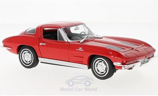 Diecast model cars Chevrolet Corvette C2 1/24 Welly Sting Ray (C2) red 1963 Chevrolet Corvette C2 1/24 Welly Sting Ray (C2) red 1963 diecast model cars