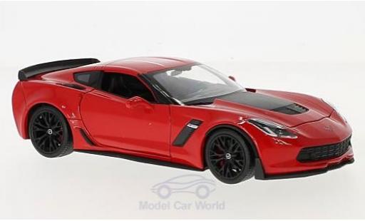 Diecast model cars Chevrolet Corvette 1/24 Welly Z06 red 2017 Chevrolet Corvette 1/24 Welly Z06 red 2017 diecast model cars