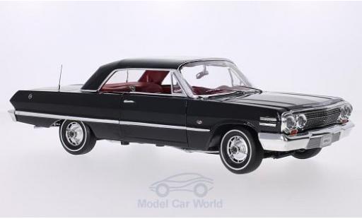 Diecast model cars Chevrolet Impala 1/18 Welly Hardtop Coupe black 1963 Chevrolet Impala 1/18 Welly Hardtop Coupe black 1963 diecast model cars