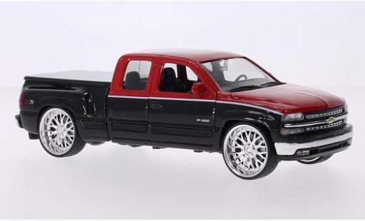 Chevrolet Silverado 1/24 Welly Extended Cab Tuning red/black 1999 Predection de surface de chargement détachable diecast model cars