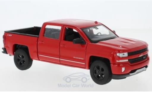 Chevrolet Silverado 1/24 Welly red 2017 diecast model cars