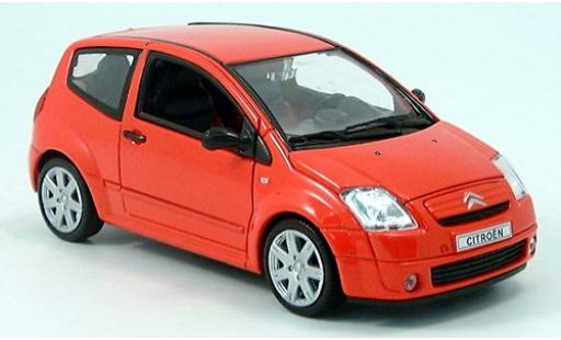 Diecast model cars Citroen C2 1/24 Welly rot 2004 1:24 Citroen C2 1/24 Welly rot 2004 1:24 diecast model cars
