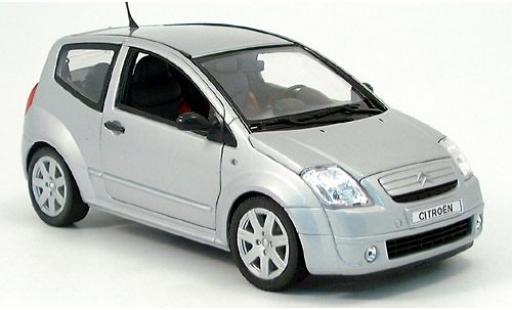 Diecast model cars Citroen C2 1/18 Welly silber 2003 1:18 Citroen C2 1/18 Welly silber 2003 1:18 diecast model cars
