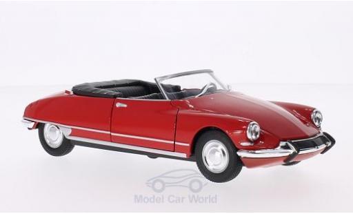 Citroen DS Cabriolet 1/24 Welly 19 Cabriolet red Verdeck geöffnet diecast model cars