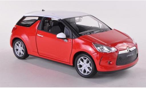 Diecast model cars DS Automobiles DS3 1/24 Welly Citroen rot/weiss 1:24 DS Automobiles DS3 1/24 Welly Citroen rot/weiss 1:24 diecast model cars